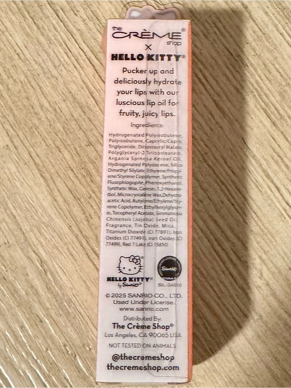 The Creme Shop x Hello Kitty - Kawaii Kiss Moisturizing Lip Oil in Peach - NEW